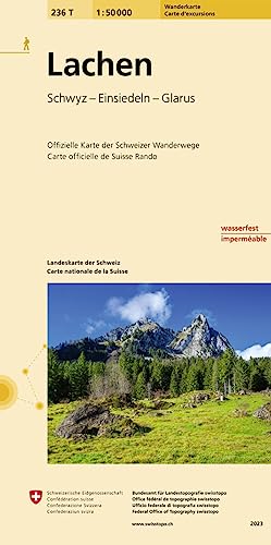236T Lachen Wanderkarte: Schwyz - Einsiedeln - Glarus: Schwyz - Einsiedeln - Glarus. Offizielle Wanderkarte der SAW (Wanderkarten 1:50 000)